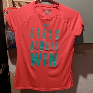 Girls UA Girls Always Win t-shirt size YM